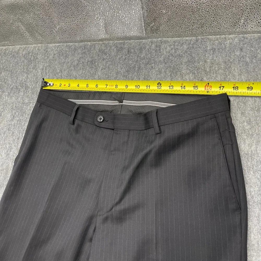 Giorgio by Giorgio Cosani Suit Mens 42L 34W Black Wool Cashmere Blazer Pants